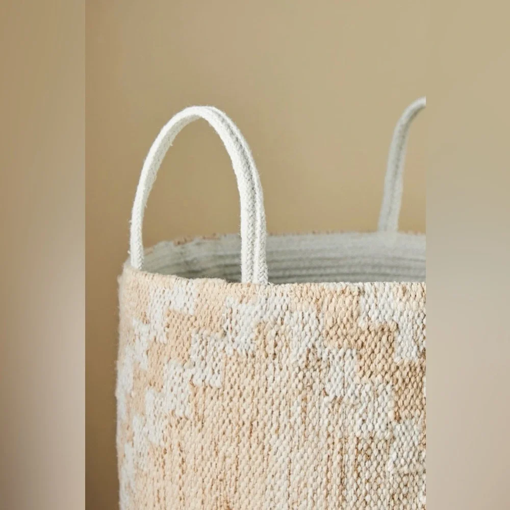 Anthropologie Celma Indoor Outdoor Storage Basket NWOT